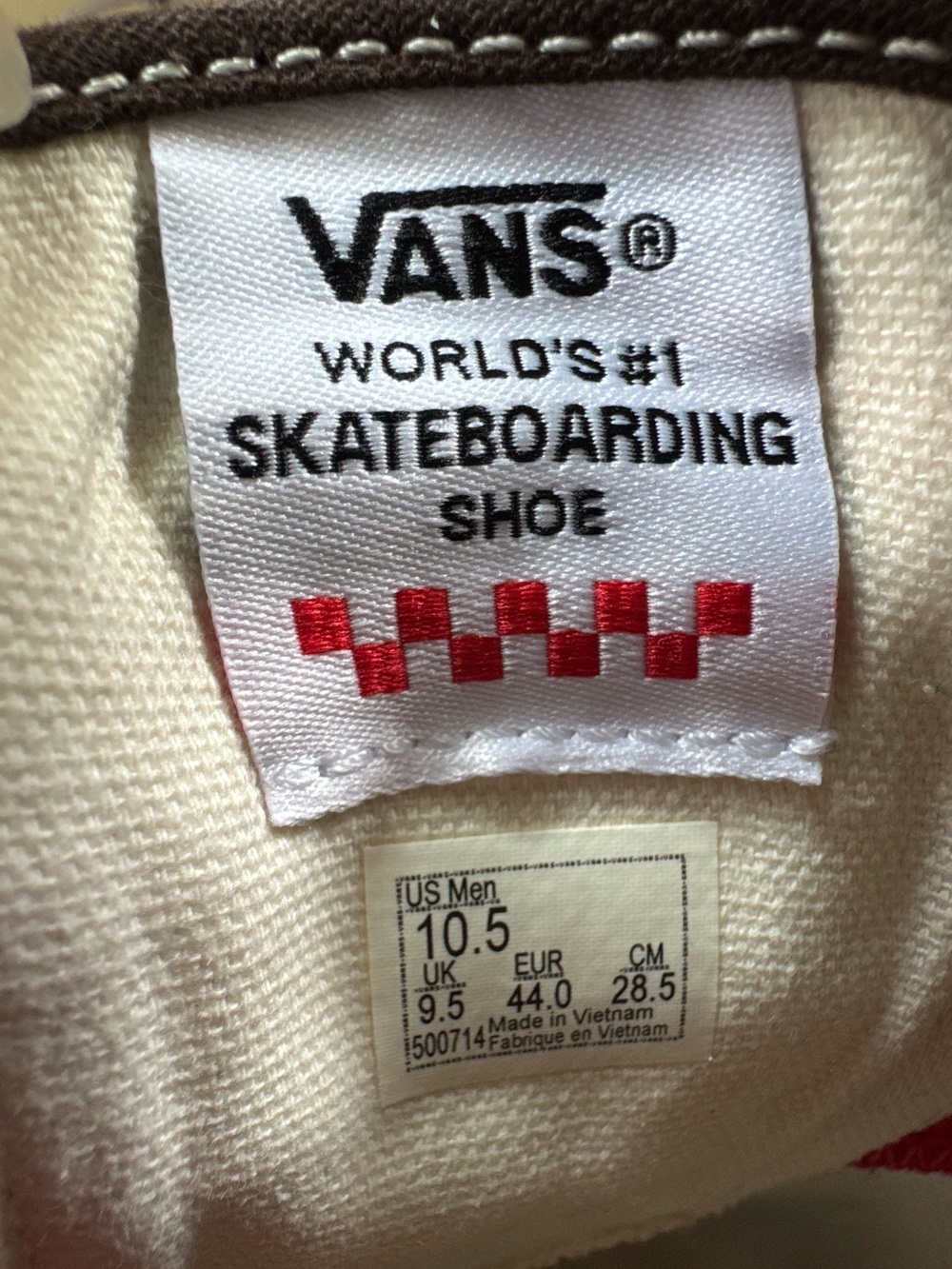 Vans Skate Authentic Brown Canvas/Gum Skater Sneakers Men’s Size 10.5 (NWOT) - Picture 13 of 16